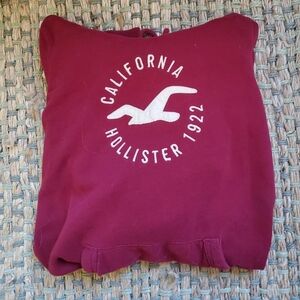 Size small, maroon Hollister Hoodie